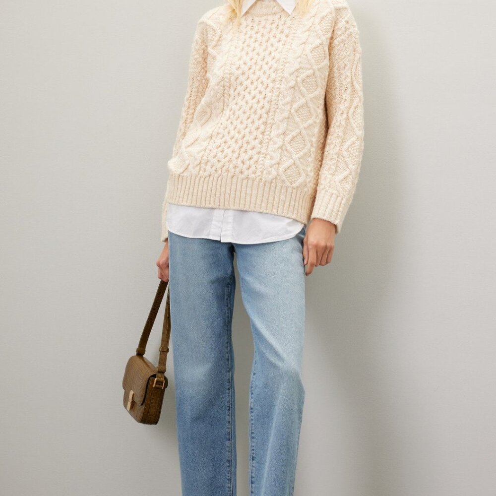 Cable-Knit Oversized Sweater - Picture 5 of 5